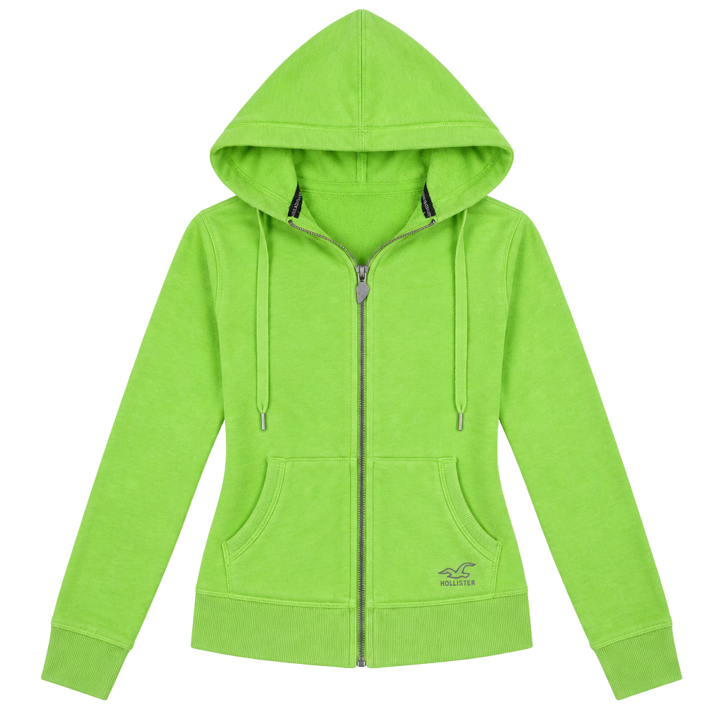 Victoria's Secret Angels Full Zip Hoodie Lime Green 1