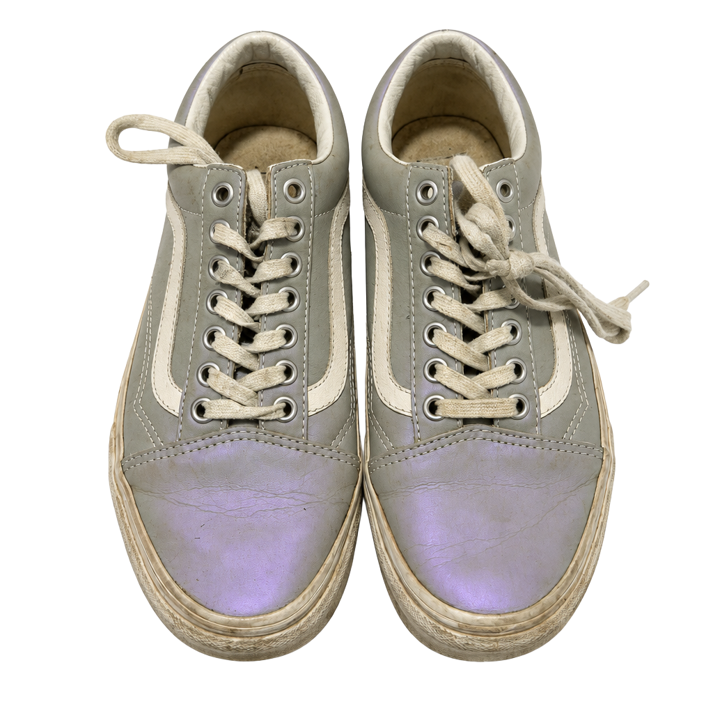 Vans Old Skool Muted Metallic Size 8 Gray Vio 1