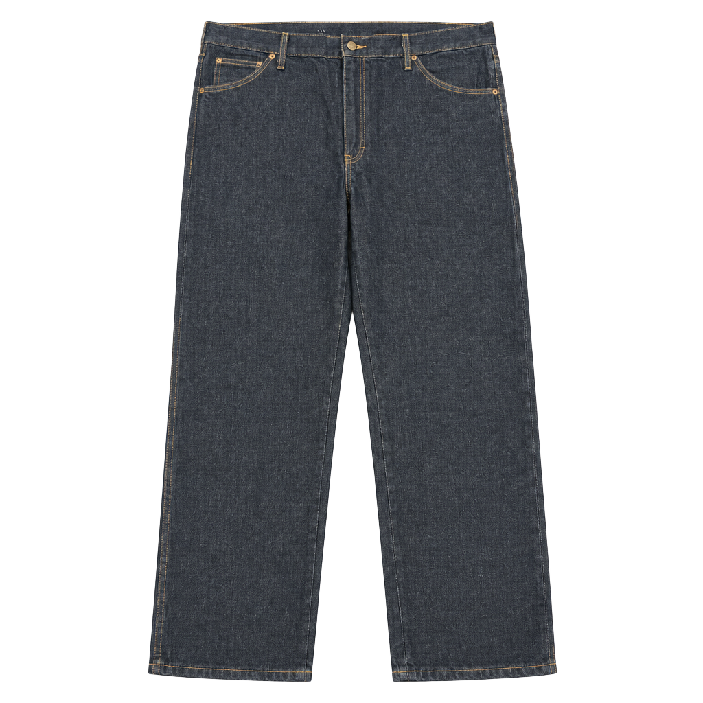 Dickies Relaxed Fit Jeans 38x29 Dark Wash Cotton Denim 1