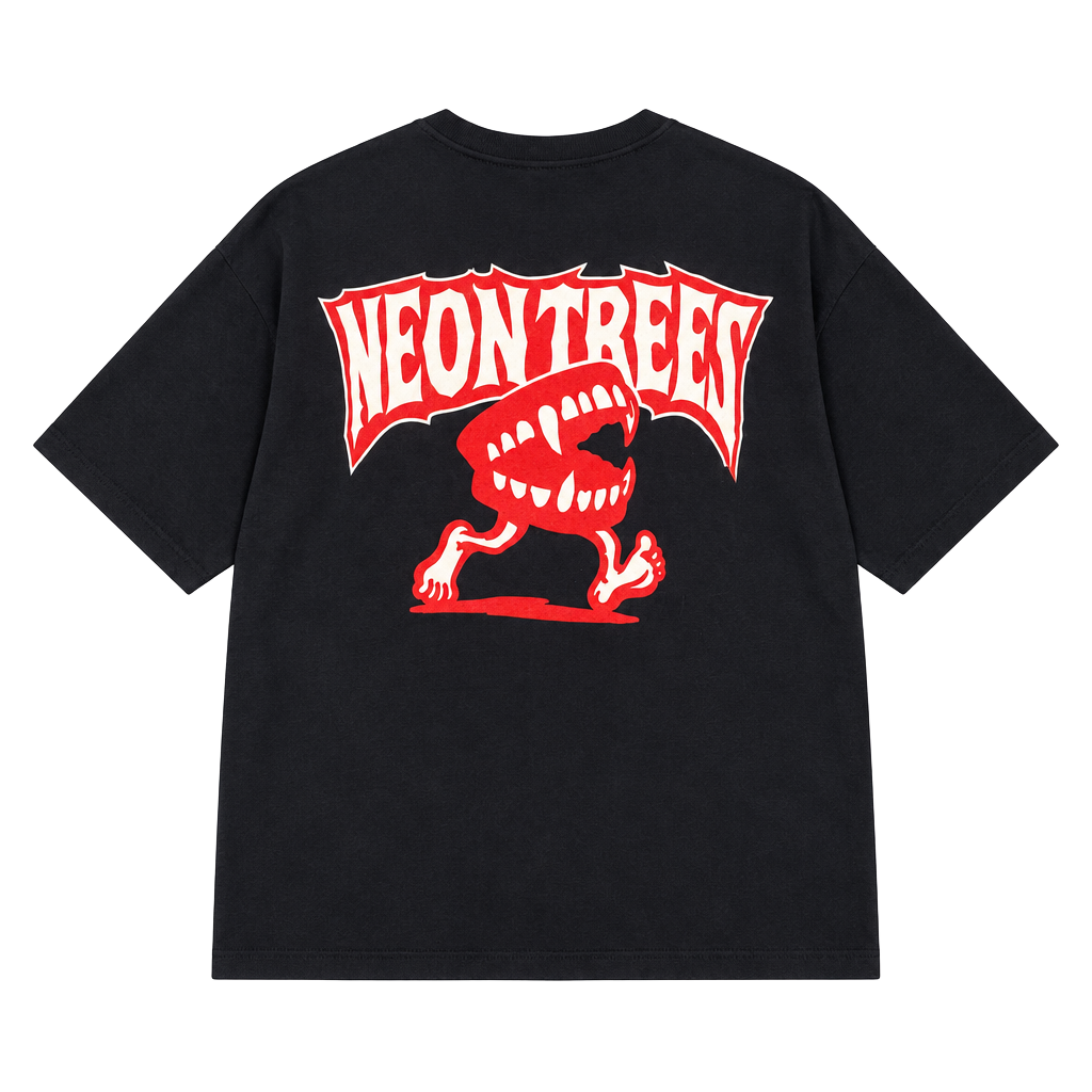 Gildan Neon Trees Graphic T-Shirt Size 3XL Black 1