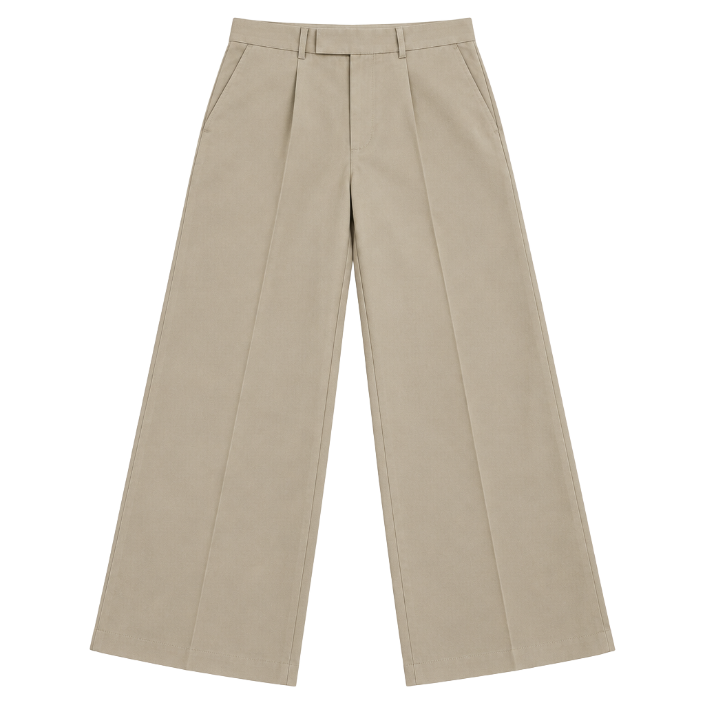ASOS Design Pleated Trousers W32xL30 Beige Dress Pants 1
