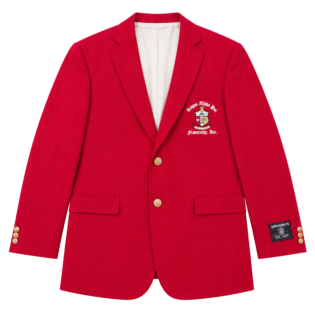 Nupemall Kappa Alpha Psi Fraternity Blazer Size 52R Crimson Wool Blend 1