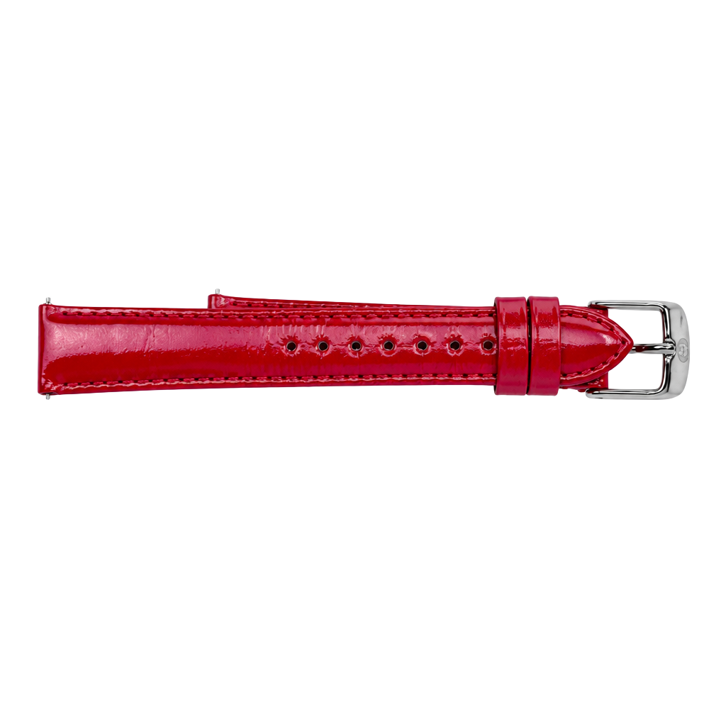 Michele Watch Strap Size 16 Pink Patent Genuine Leather New without Tags 1