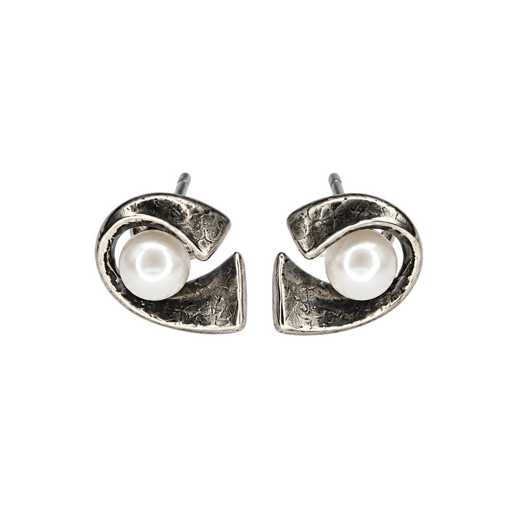 Sterling Silver Pearl Earrings 1