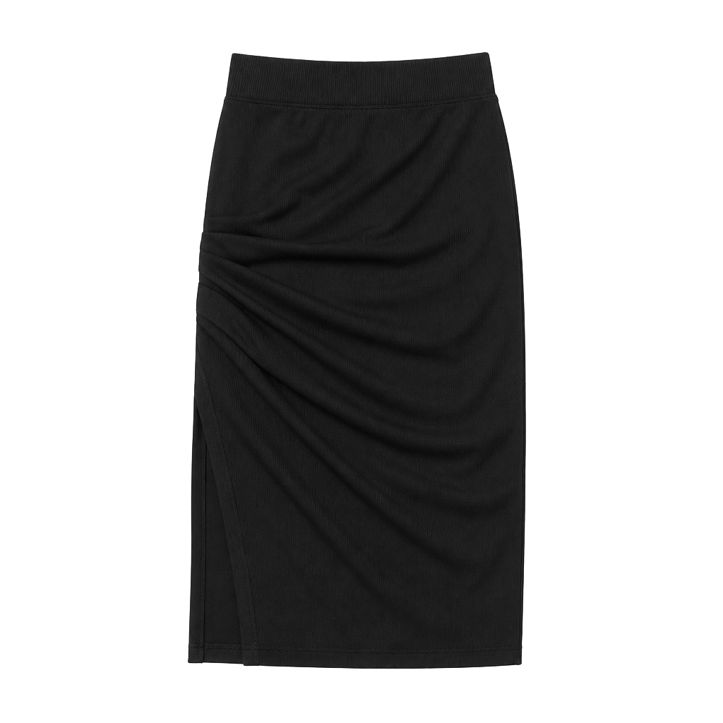 Offline By Aerie Thumbs Up Heavyweight Maxi Skirt Black Size Medium 1