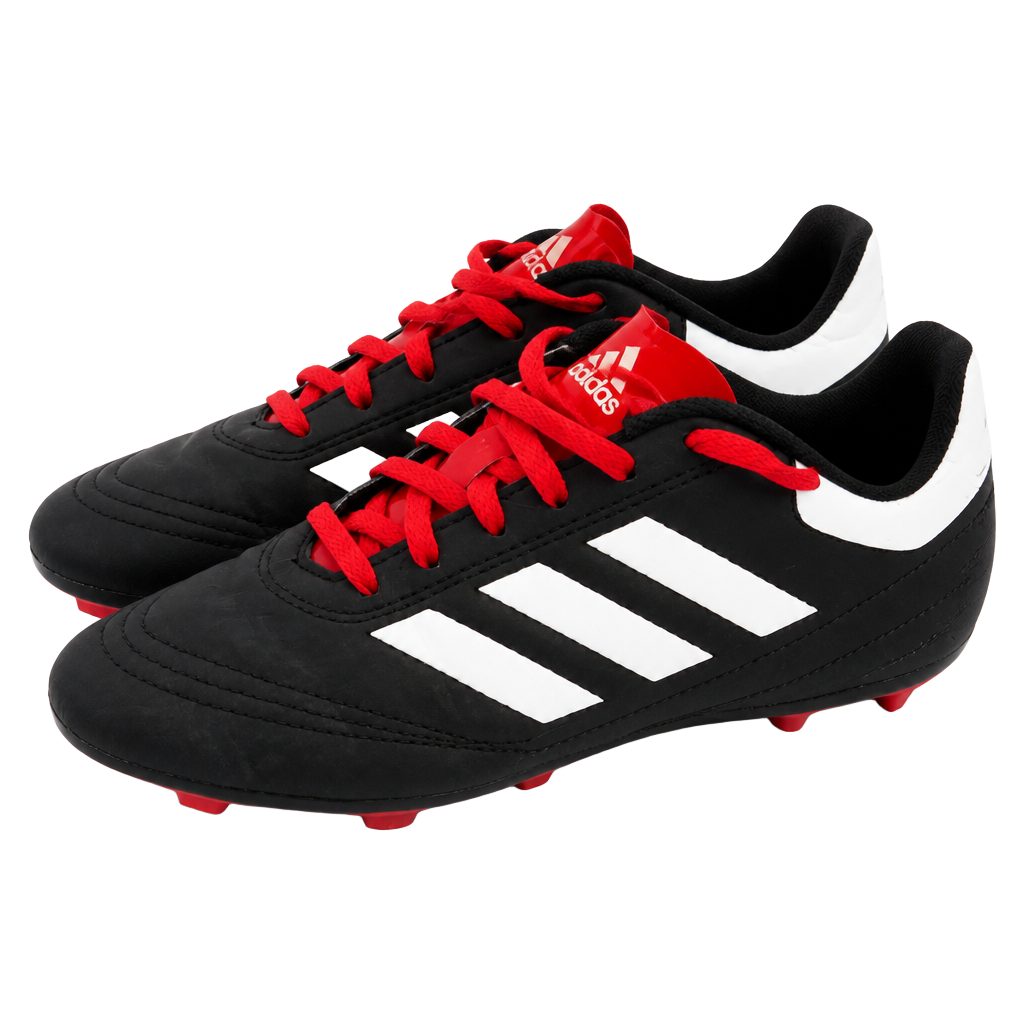 adidas Goletto VI FG Junior Soccer Cleats G26367 Black/Cloud White/Scarlet BX size 3 boys youth kids cleats shoes 1