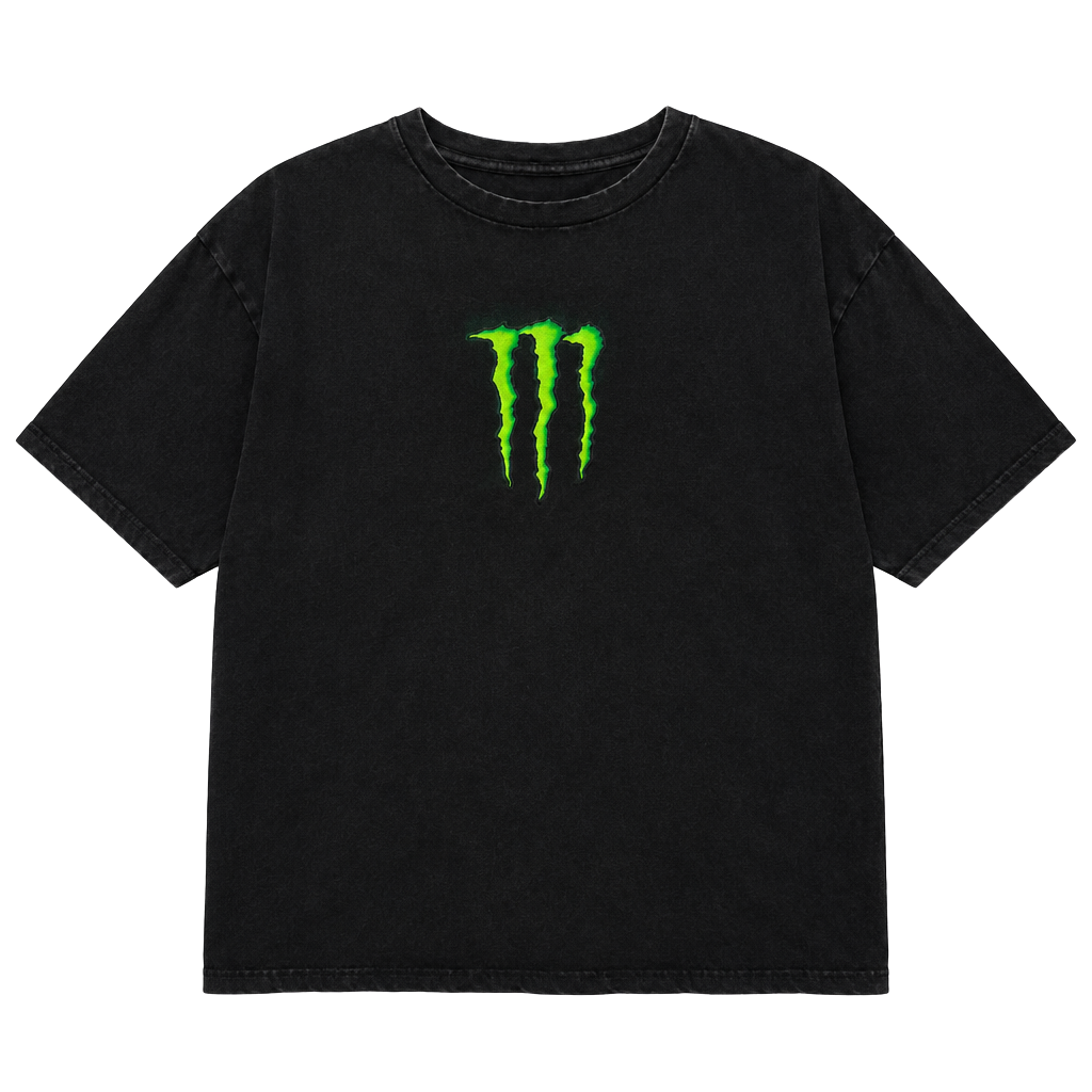Monster Energy T-Shirt Size XXL Black Green Logo Graphic Tee 1