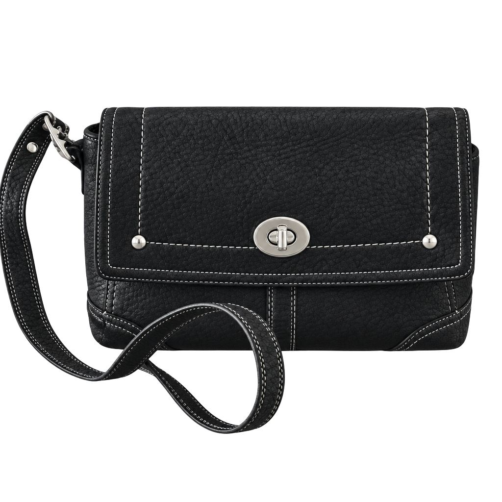 Coach Leather Turnlock Shoulder Bag F13957 1