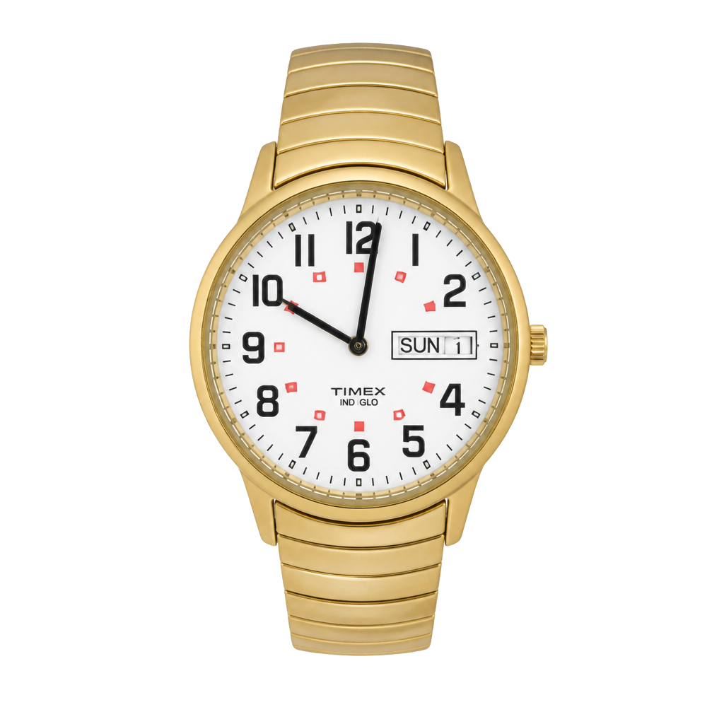 Timex Easy Reader Gold-Tone Expansion Band Watch 1