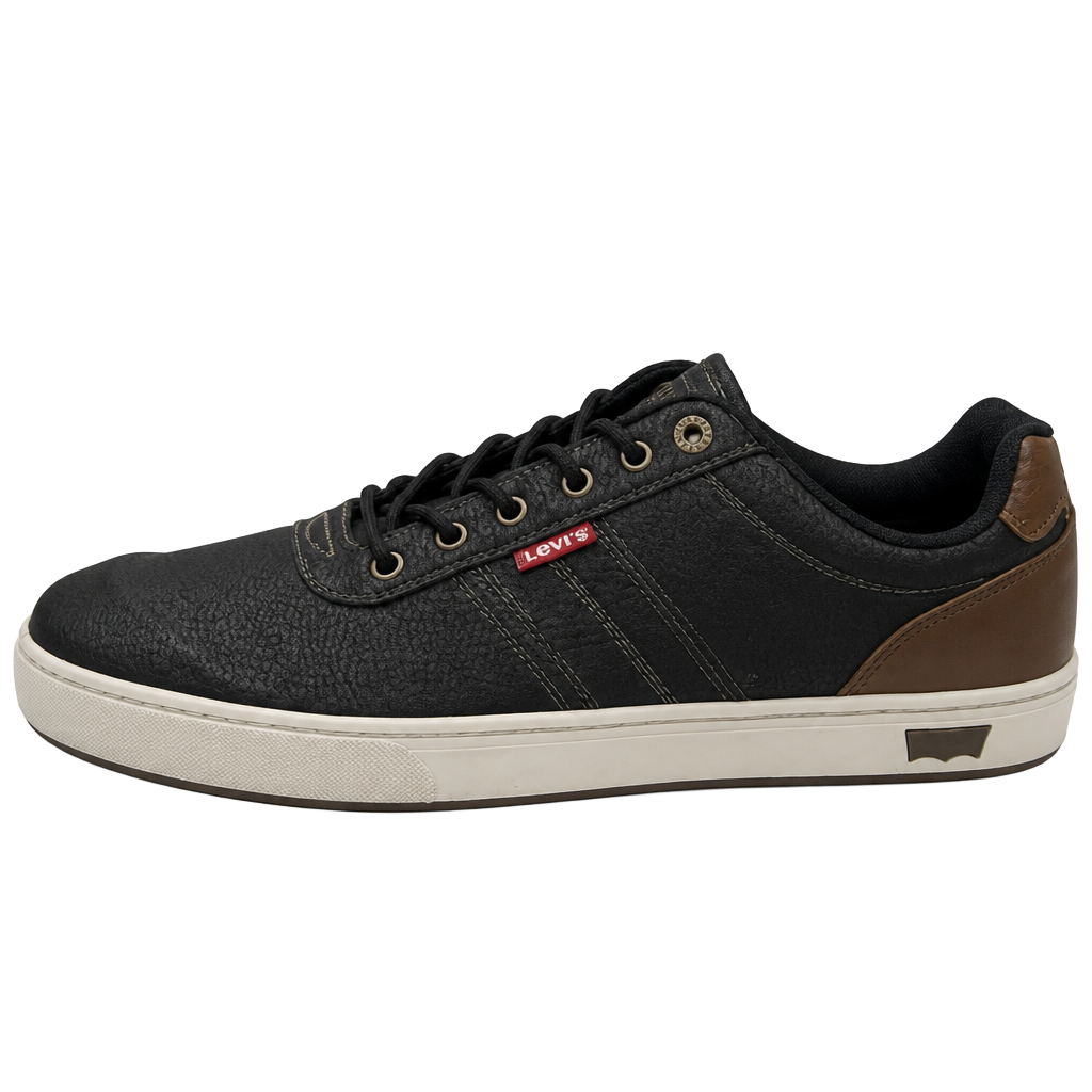 Levi's Jason-WX Low Top Casual Sneakers in Black/Tan 1