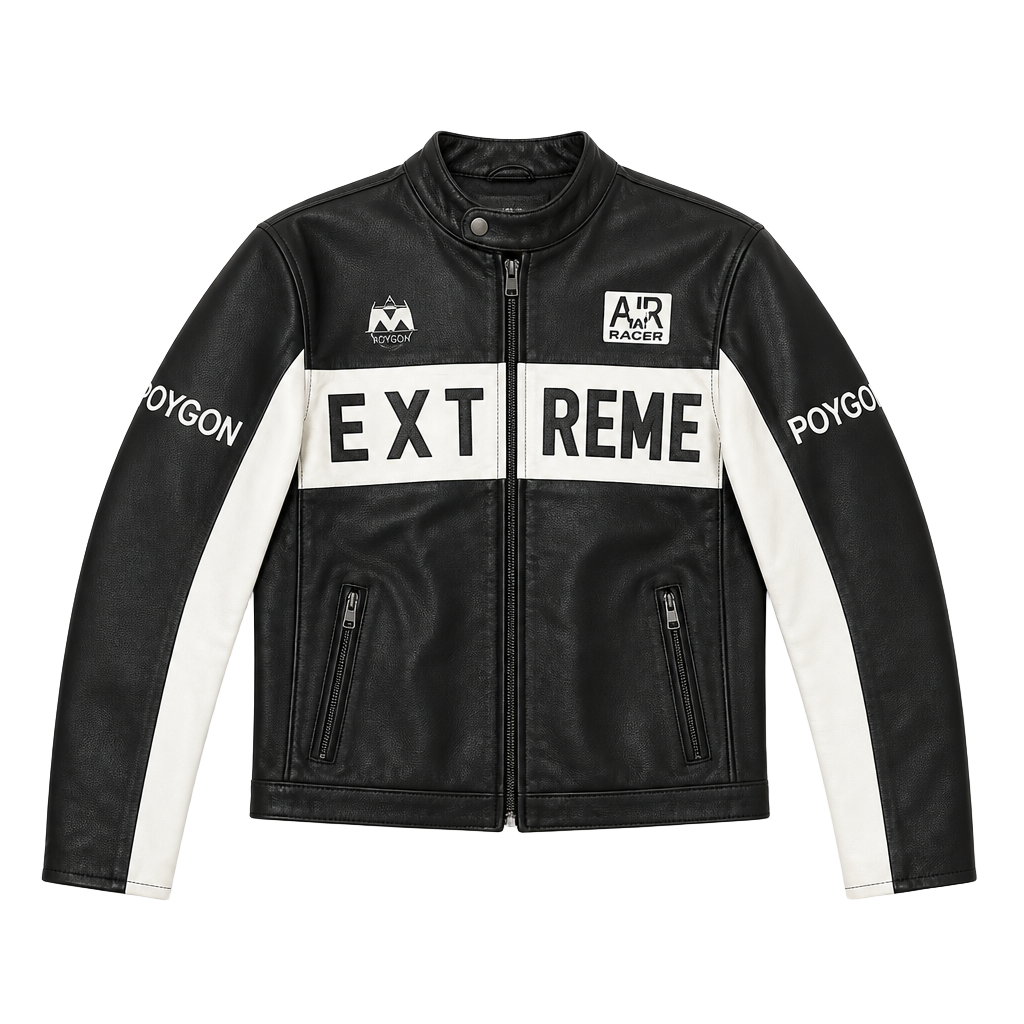 Chor Clothing Company Extreme Faux Leather Moto Biker Jacket 1