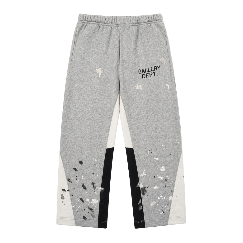 Gallery Dept. Paint Splatter Colorblock Flare Sweatpants 1