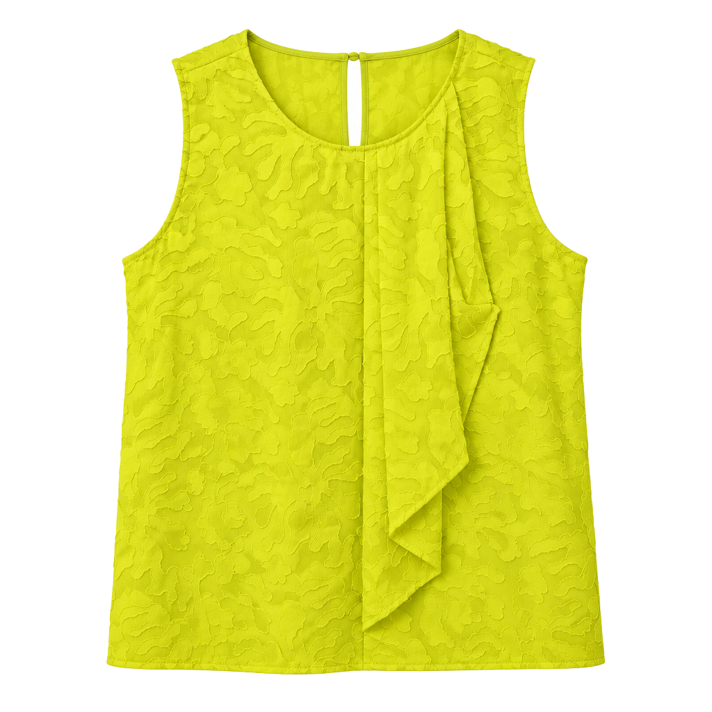 Chaus New York Sleeveless Blouse Size L Yellow 1