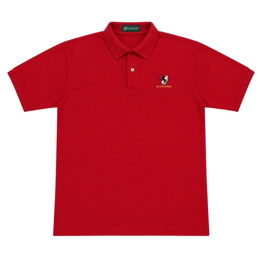 Outer Banks Blackhorse Polo Size Medium Red Cotton Short Sleeve 1