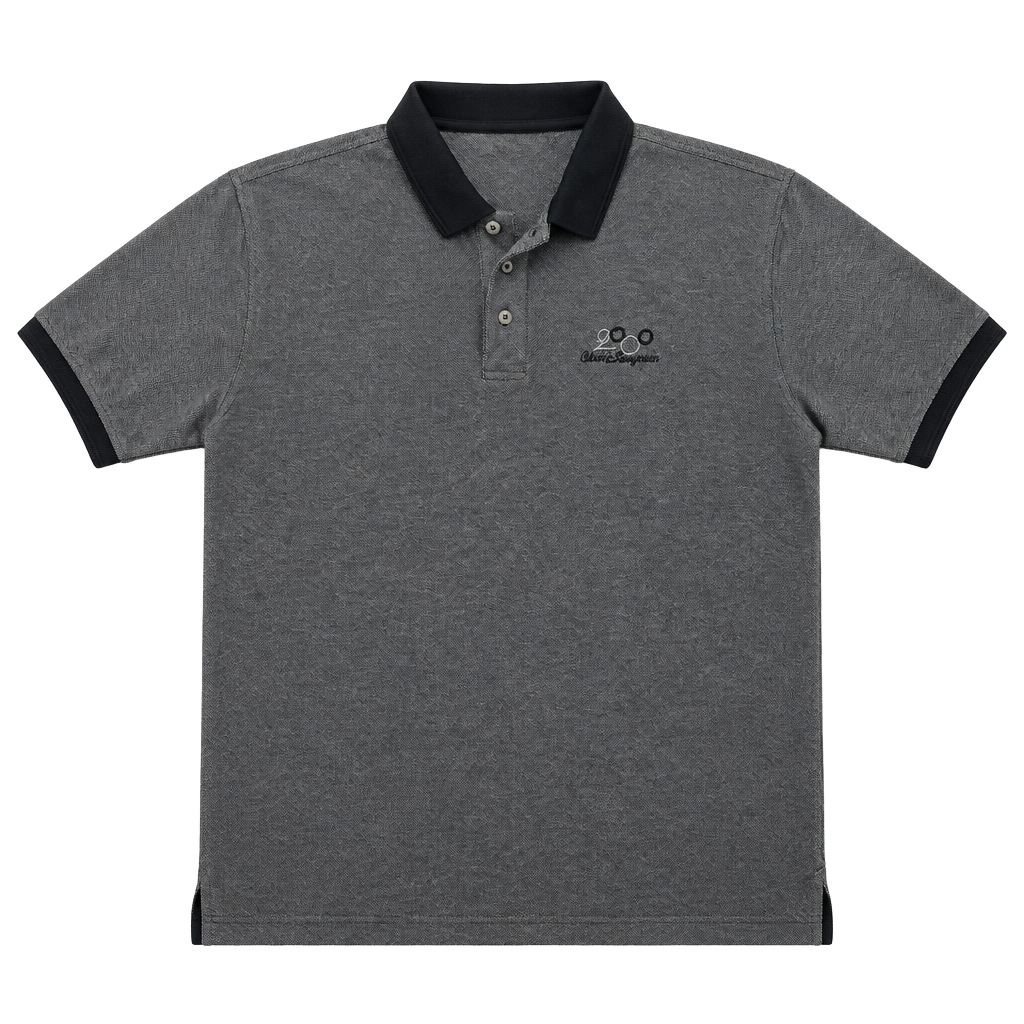 Walt Disney World 2000 Polo Shirt Size M Gray Black 1
