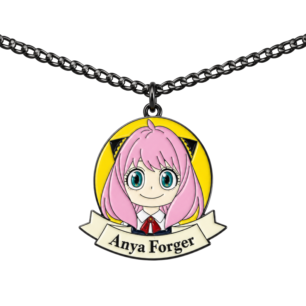 Spy x Family Anya Forger Necklace Anime Pendant Charm adjustable 1