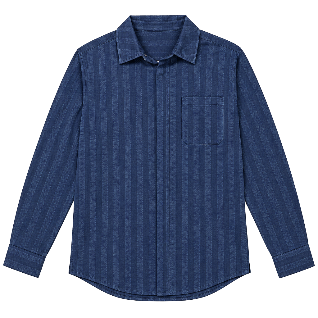 Nike Women's Oversized Jacquard Striped Button Down – , 1