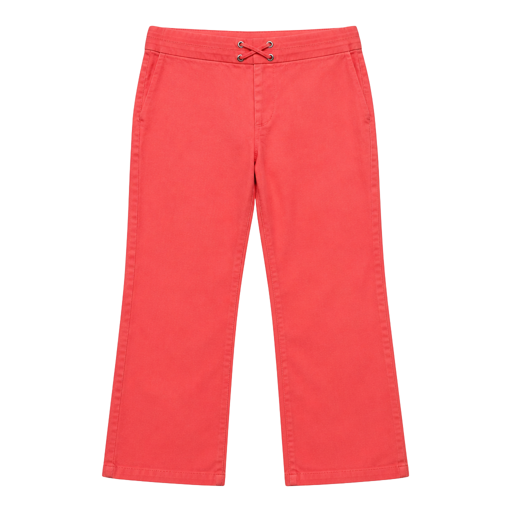 Rafaella Coral Lace-Up Waist Ankle Pants 1
