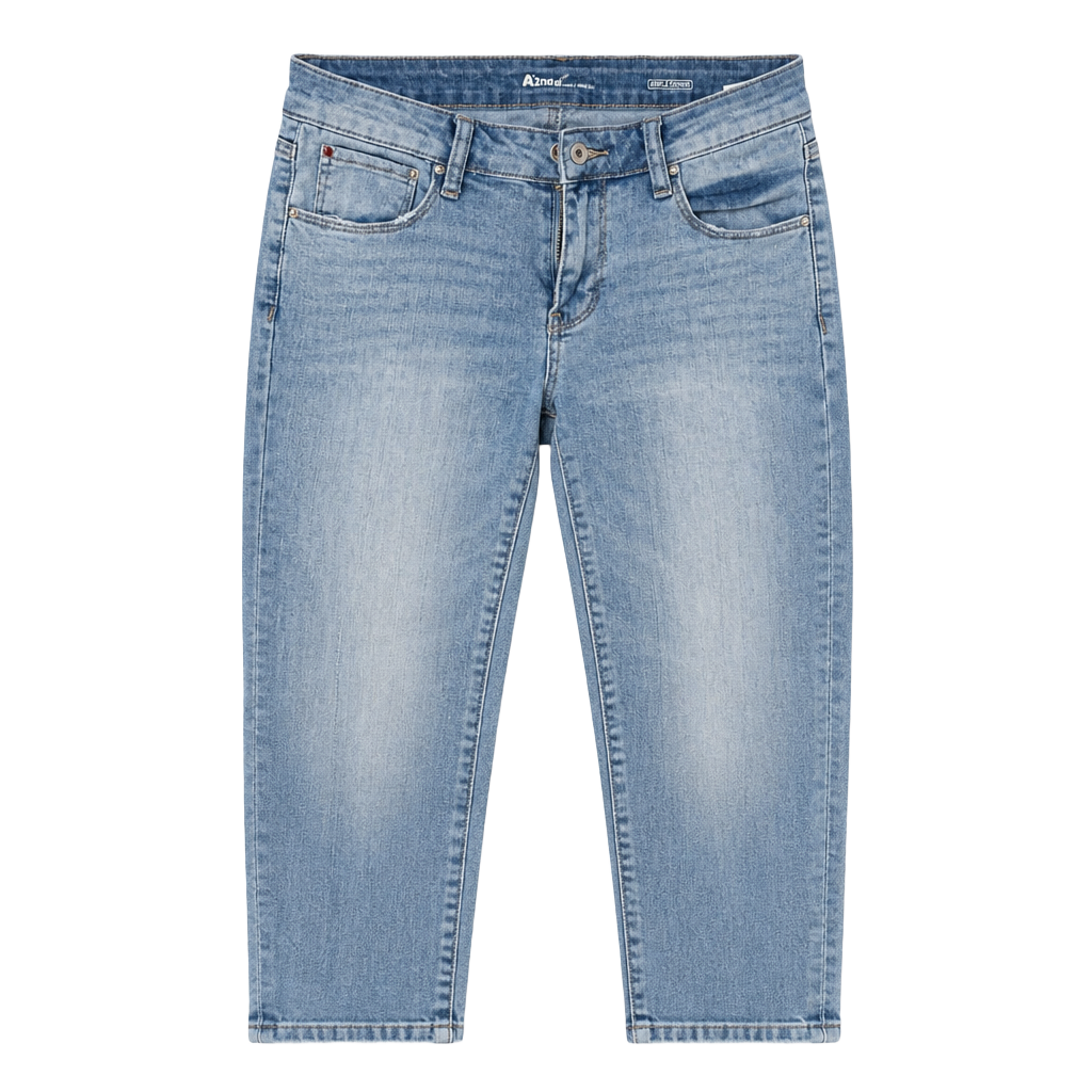 A’2nd For All Mankind Size 5 MediumStraight Jeans Distressed ( 0022) 1