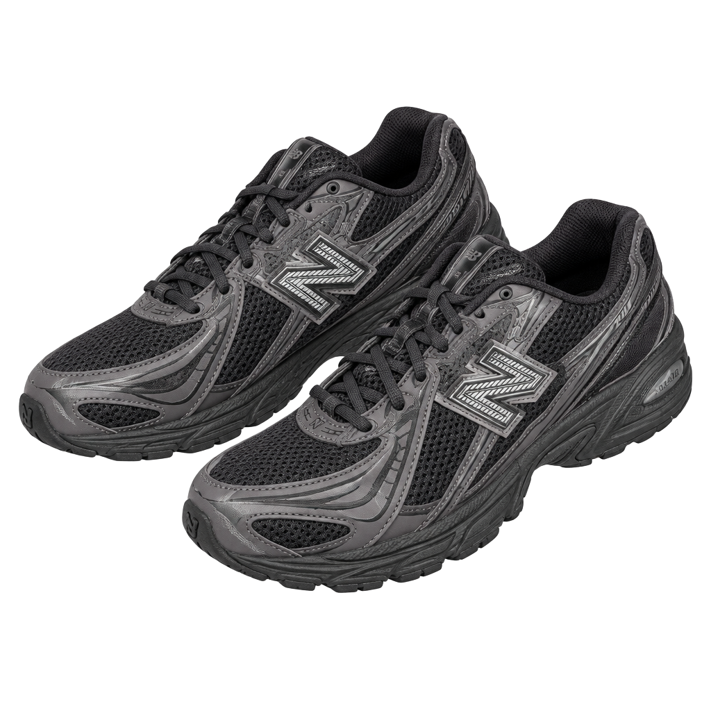 New Balance 740 Black Sneakers Size 8.5 1