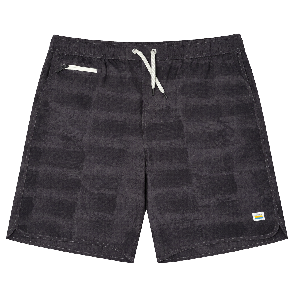 Vuori Banks Boardshorts Size L Grey Patterned 1