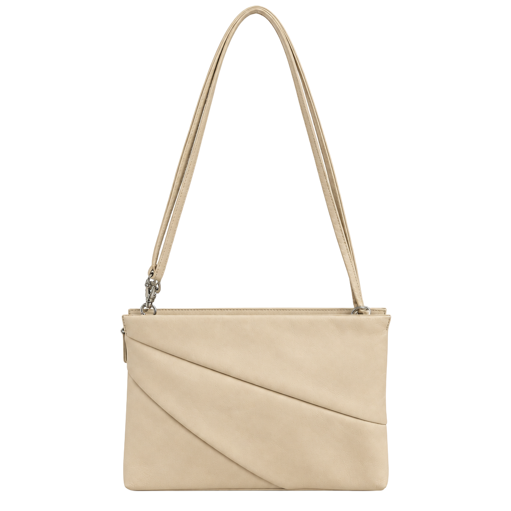 Salvatore Ferragamo Leather Shoulder Bag Beige 1
