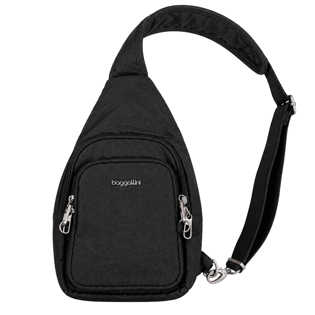 Baggallini grey Nylon Sling Crossbody Bag 1