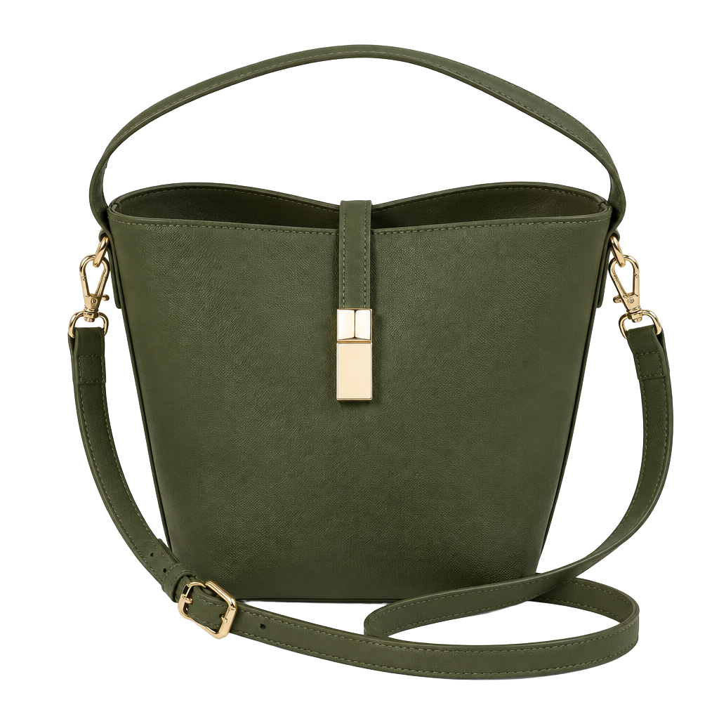 A New Day Olive Green Crossbody Bucket Bag 1