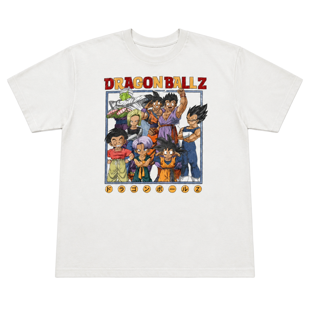 Dragon Ball Z Graphic T-Shirt, Goku & Z Fighters Anime Tee, Size XL 1