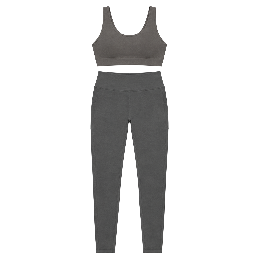 Mate The Label Organic Stretch Pocket Legging Forest Green 1