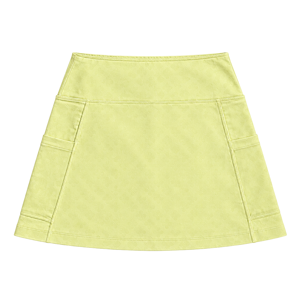 Mate The Label Organic Stretch Skort Size XS Zst Yellow Nwt 1