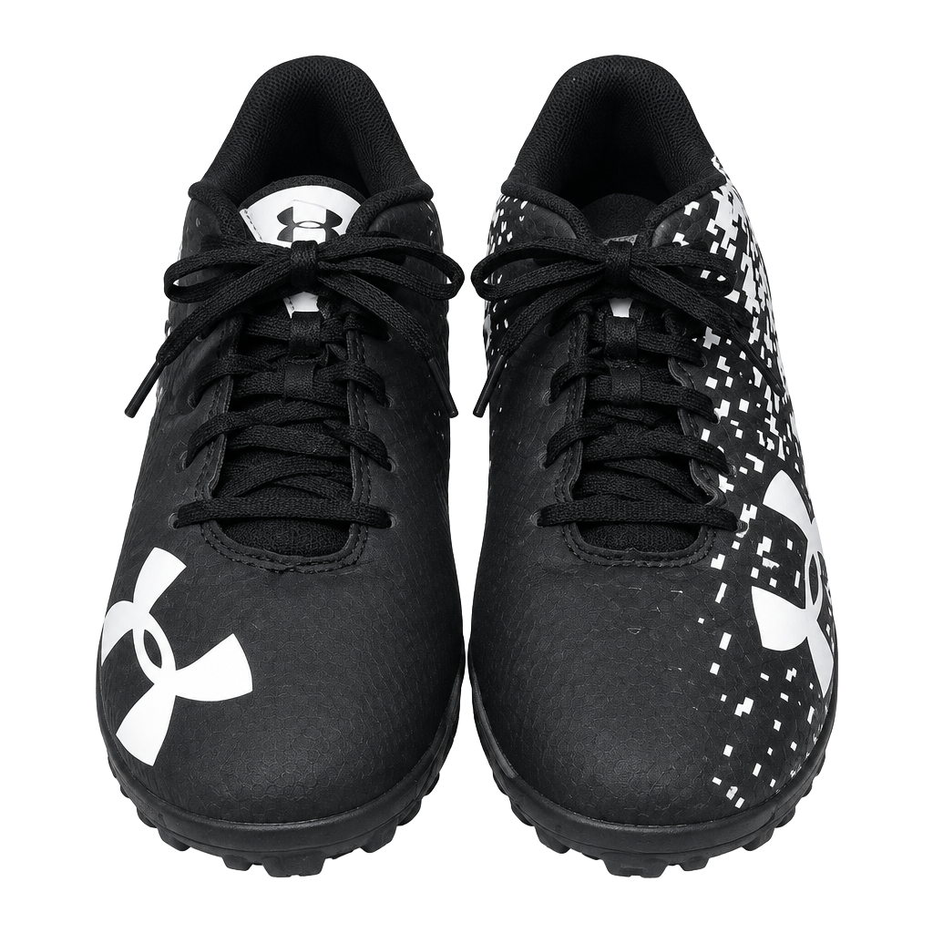 Under Armour Baseball Cleats Size 1Y Black White Digital Camo Kids 1