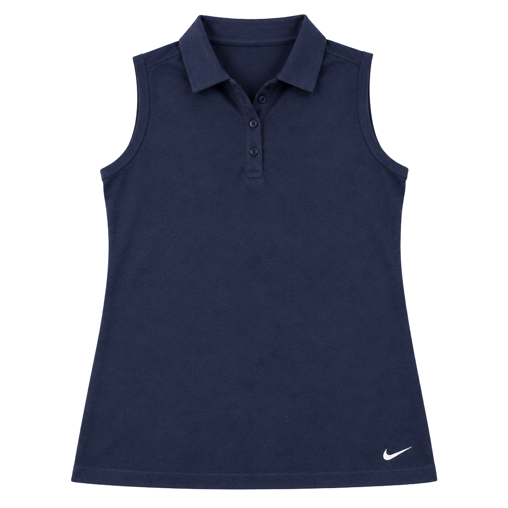 Nike Golf Sleeveless Polo Size XL Blue Dri-Fit 1