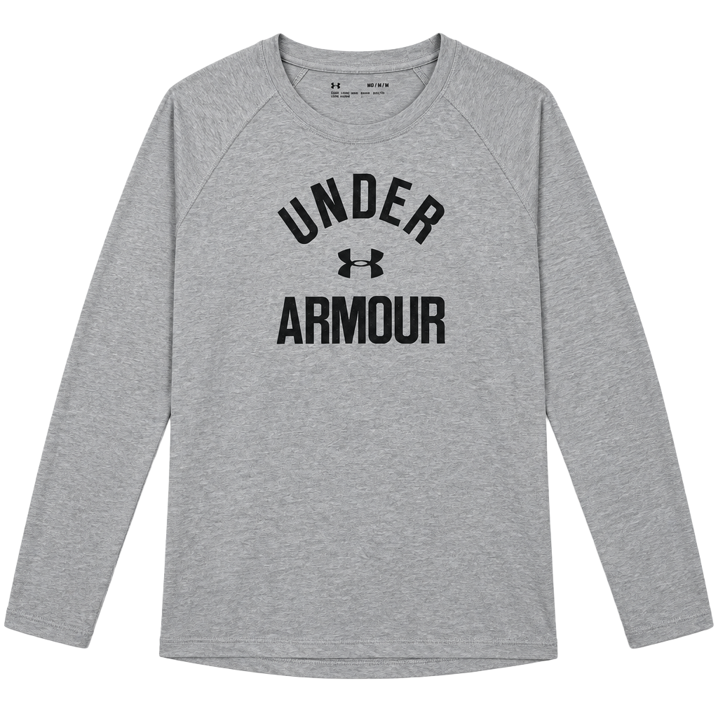 Under Armour Long Sleeve Shirt MD Gray HeatGear 1