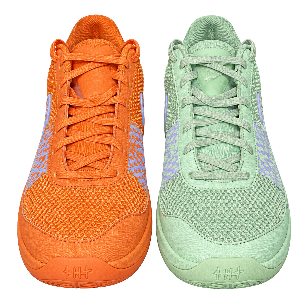 Nike Ja 1 Mismatched mens Size 8.5 Bright Mandarin Vapor Green 1