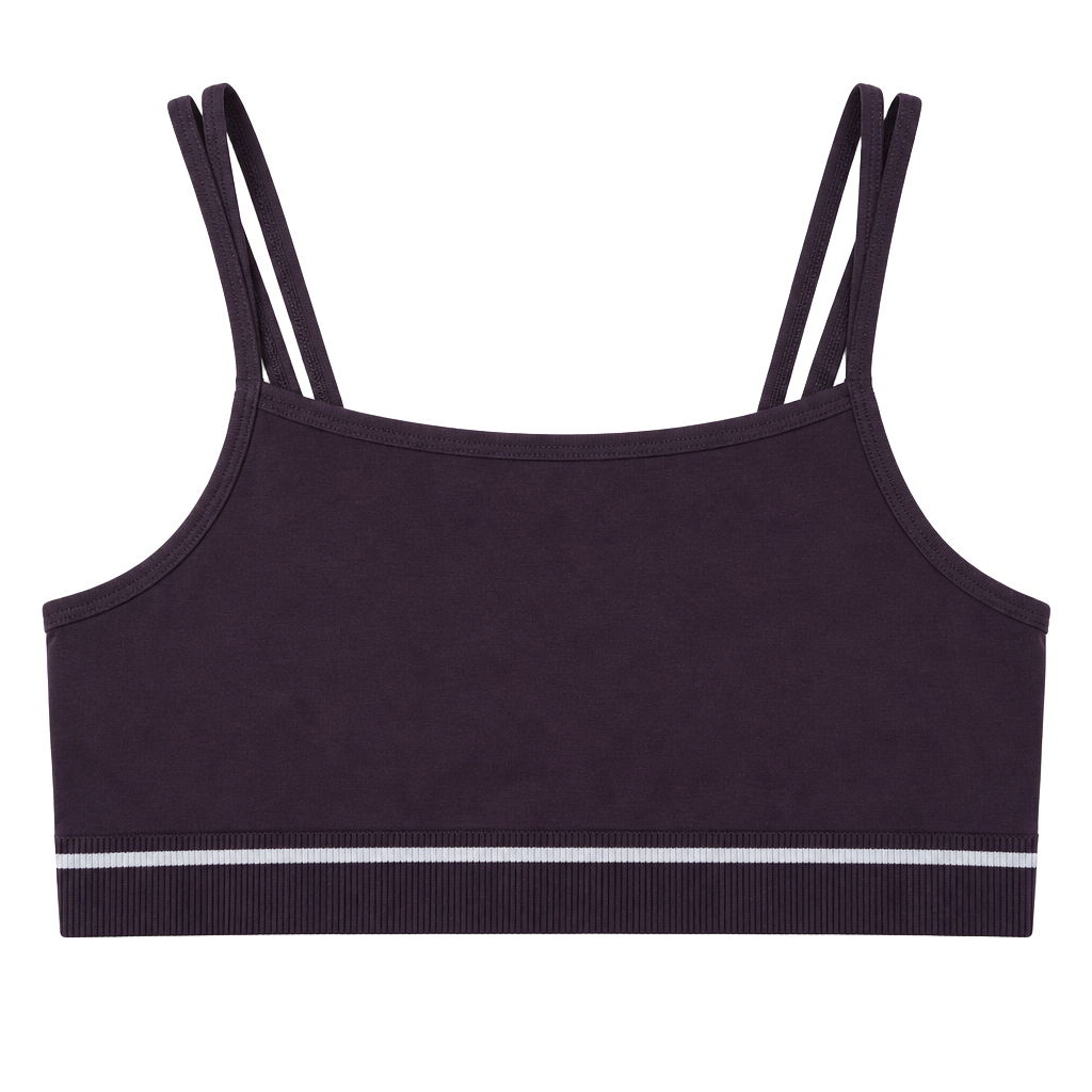 GYMSHARK Seamless Double-Straps Stretch-Woven Sports Bra brown medium 1