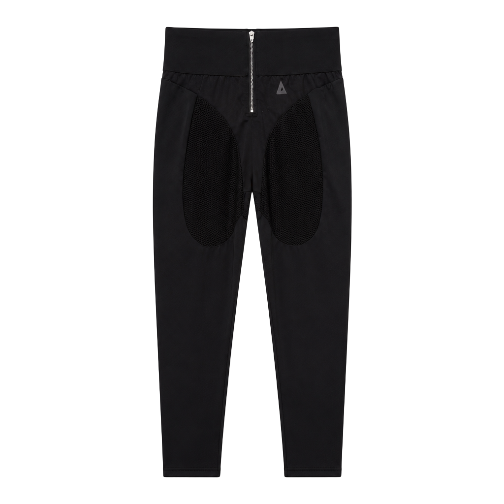 GSUWOO Stirrup Mesh Leggings Black 1