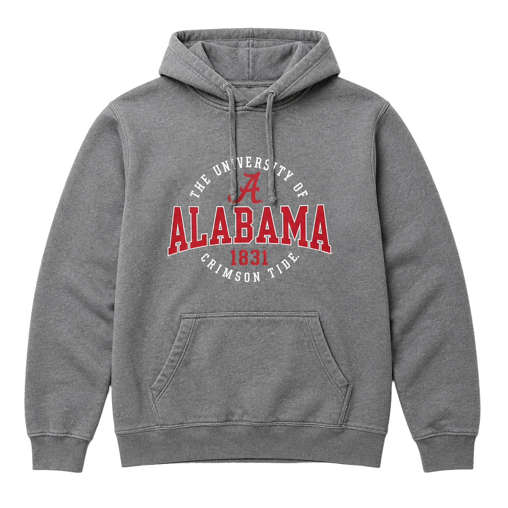 Gear For Sports University of Alabama Hoodie Size L Gray Crimson Tide 1
