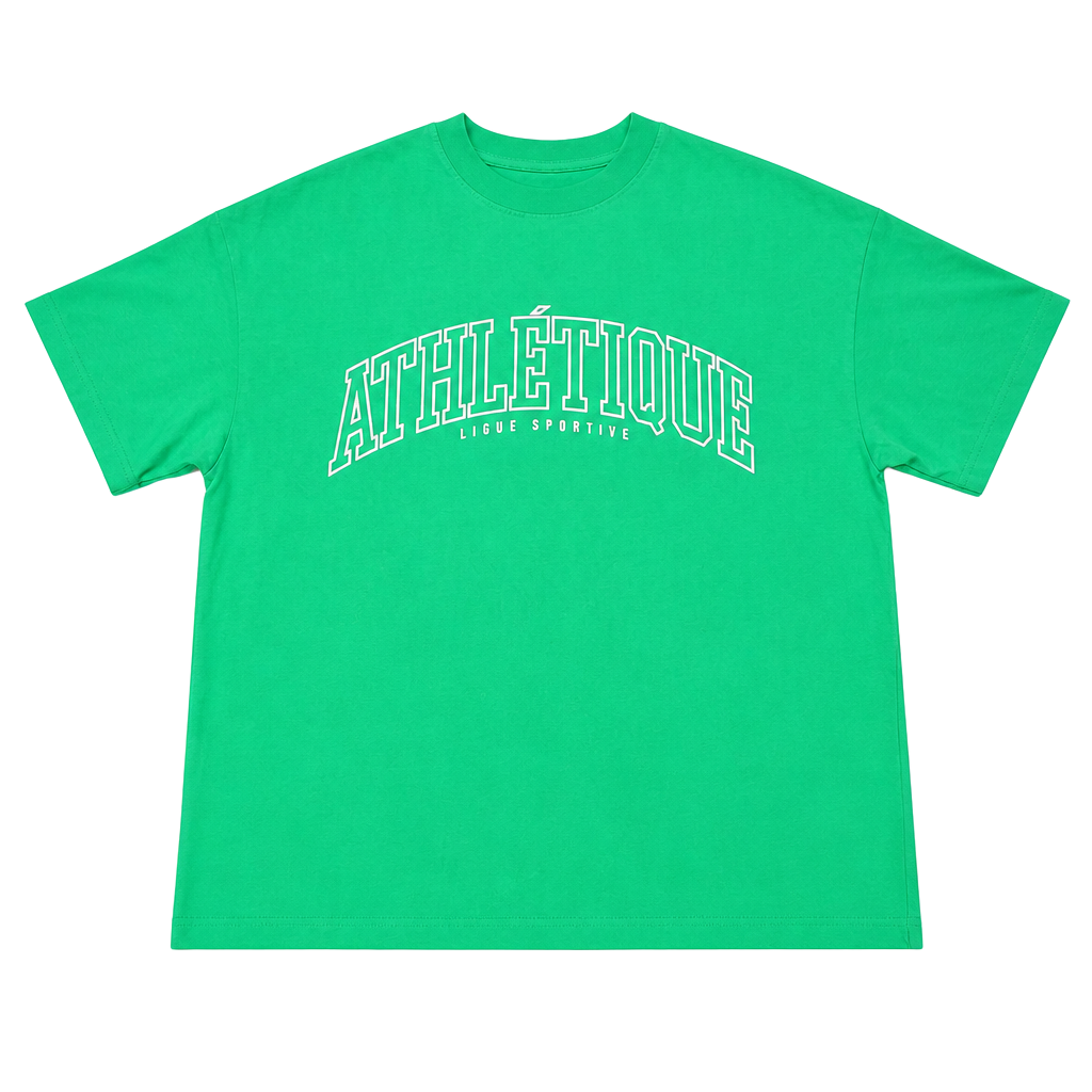 H&M Athletique Ligue Sportive Graphic Green T-Shirt 1