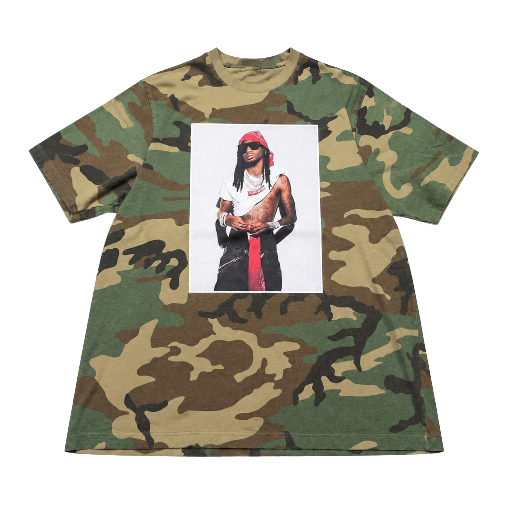 Supreme Playboi Carti Tee Woodland Camo M 1
