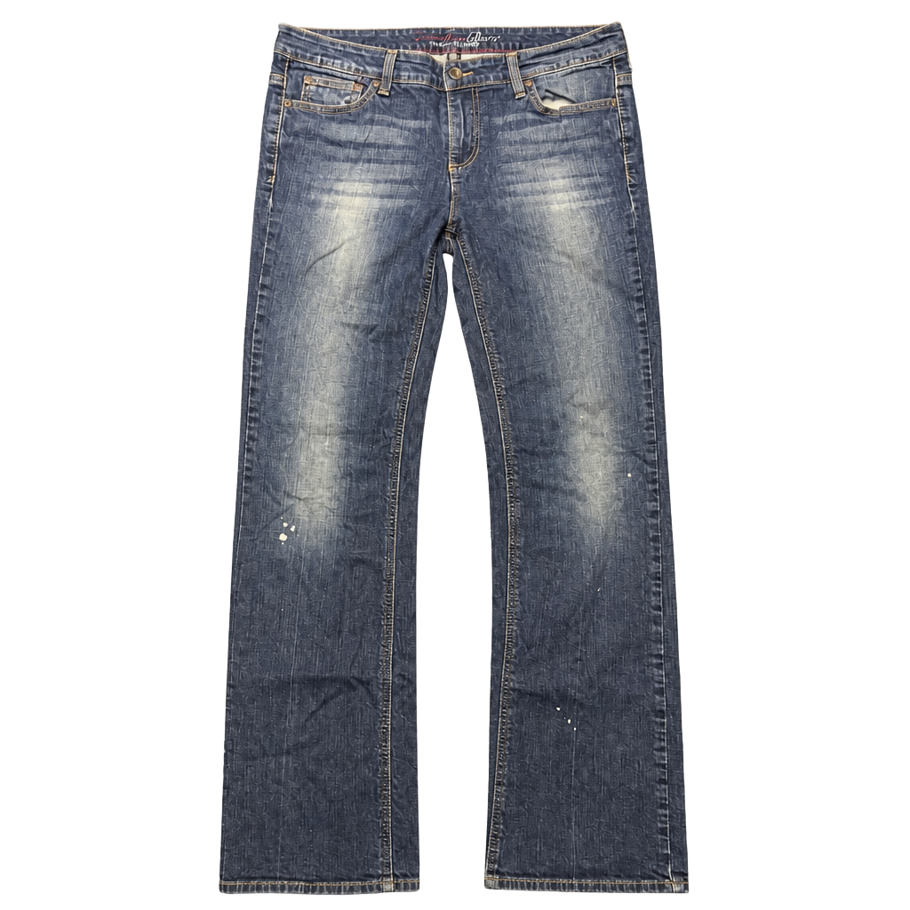 Tommy Hilfiger Freedom Boot Cut Jeans Women's Size 12L Blue Denim Flared 1