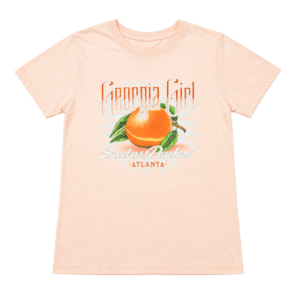 Gildan Georgia Girl Sweet as Peaches Atlanta Graphic T-Shirt 1