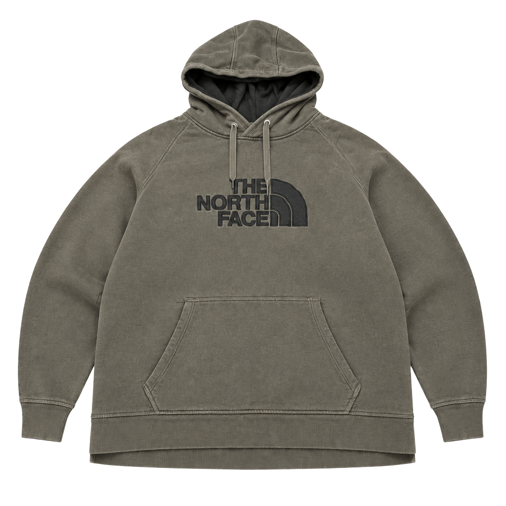 The North Face Hoodie Size XL Black Cotton Blend Pullover Sweatshirt 1