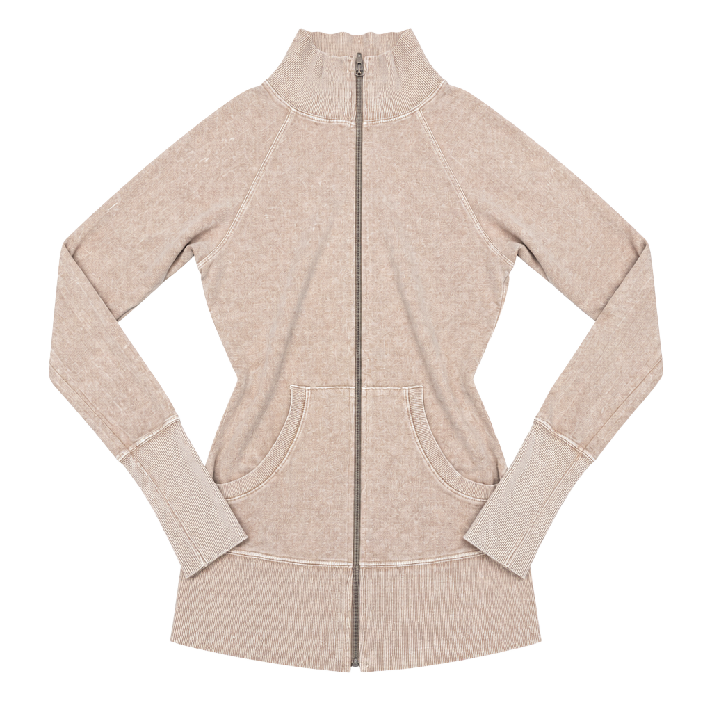 Y2K Forever 21 Full Zip Tan Cotton jacket 1