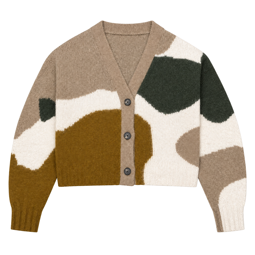 Everlane Alpaca Cardigan Size XS Colorblock Sweater 1