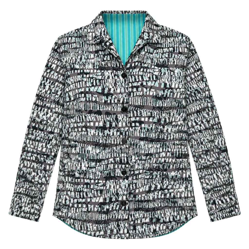 Sag Harbor Button Up Shirt Size Small Abstract Print 1