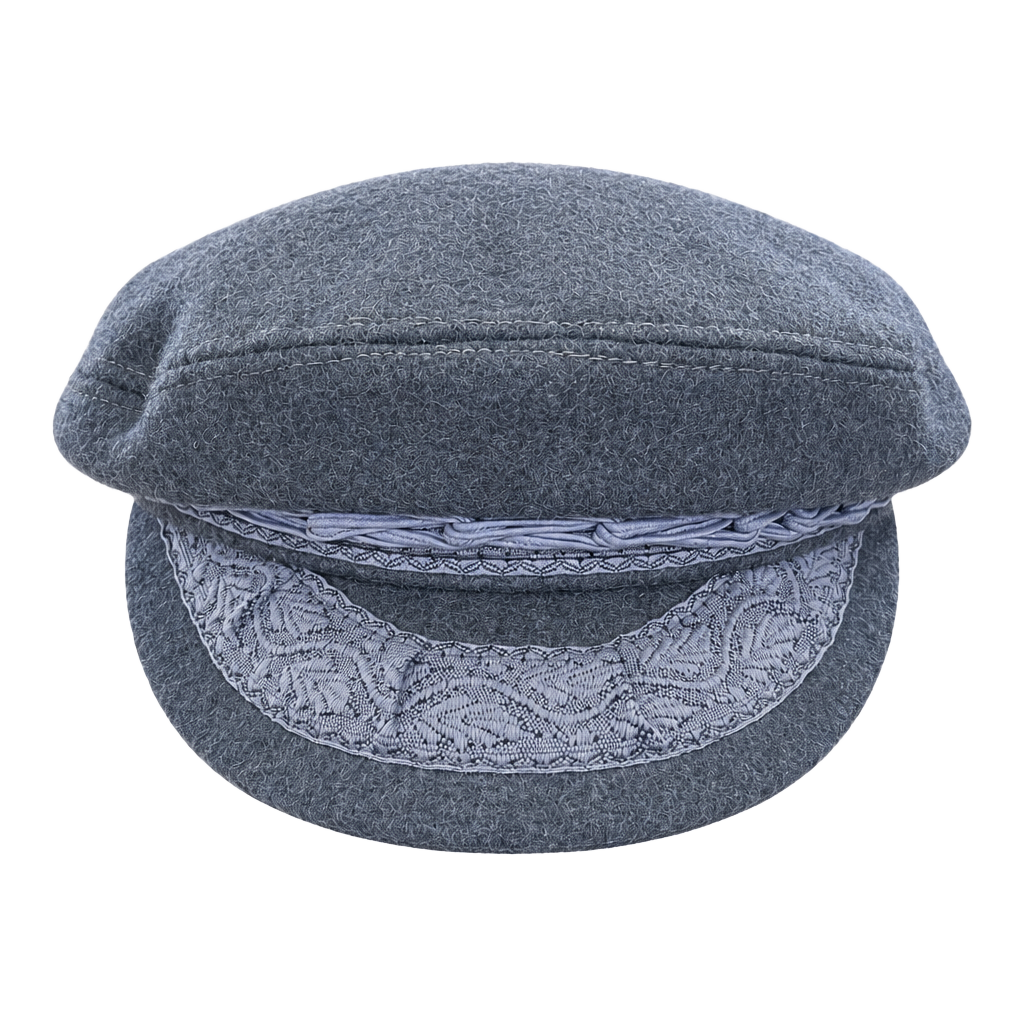 Dorfman Pacific Co. Authentic Fisherman's Cap Gray Wool Blend Made in Greece 1