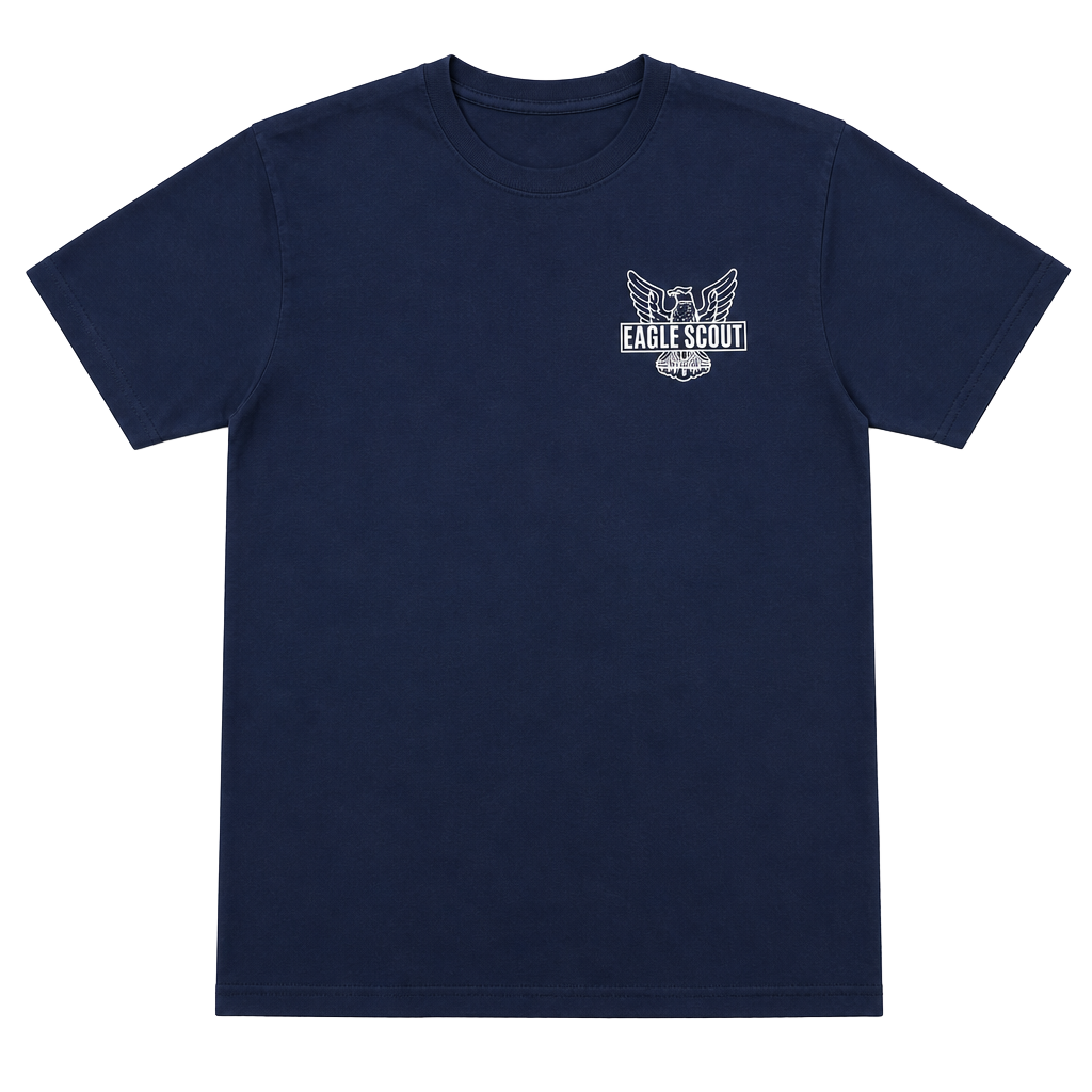 Official Boy Scouts of America Eagle Scout Graphic T-Shirt Navy Blue Adult Large 1
