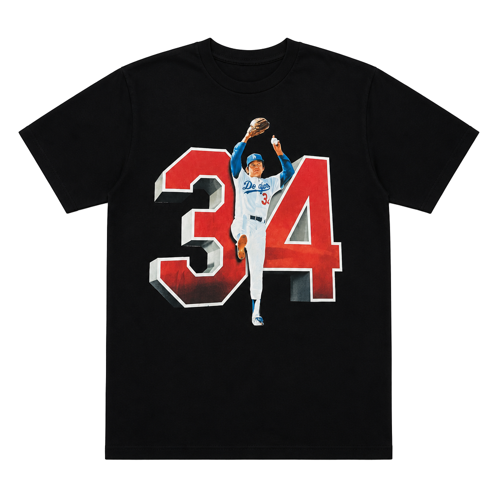 Big LA Brand Fernando ‘El Toro’ Valenzuela Memorial T-Shirt 1960-2024 Size XL 1