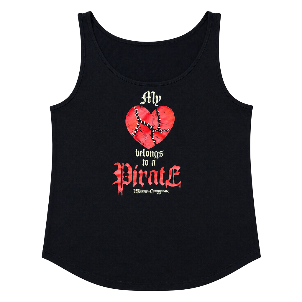 Disney Parks Pirates of the Caribbean My Heart Belongs to a Pirate Tank Top XXL 1